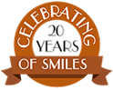 Celebrating 20 Years of Smiles badge