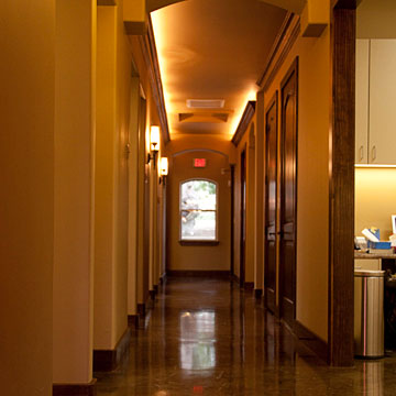 hallway of Ron S. White, DDS